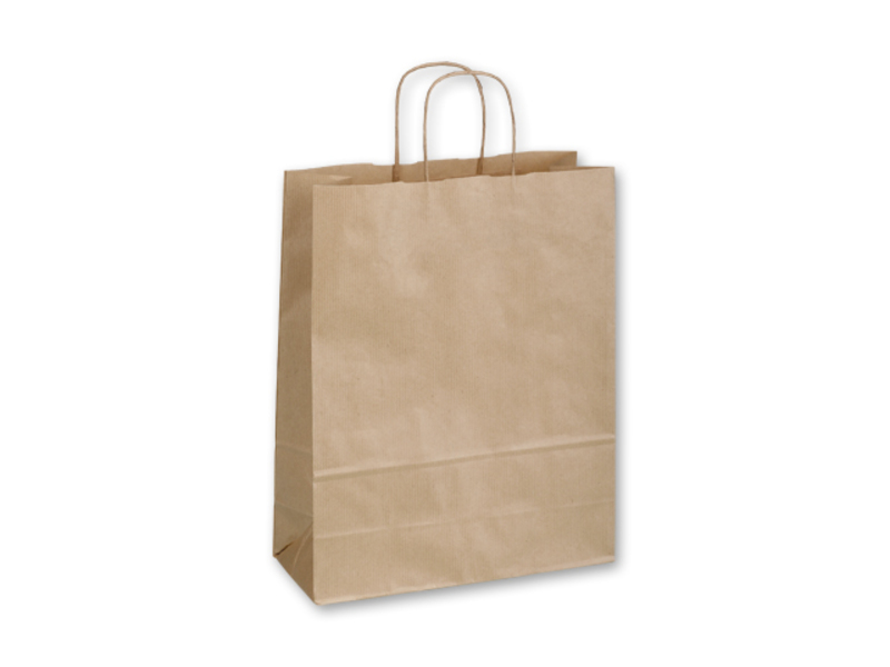 TWISTER NATURA II paper gift bag, 23x10x32 cm, Natural