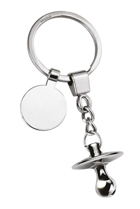 KEYCHAIN PACIFIER/CHAIN - WITH COIN