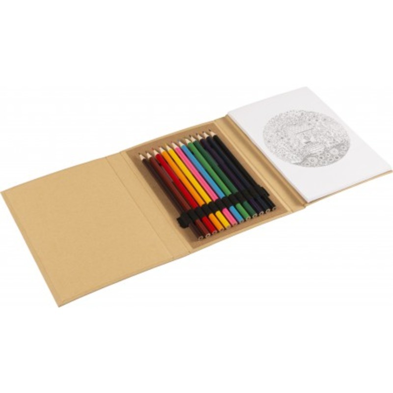 Cardboard colouring folder