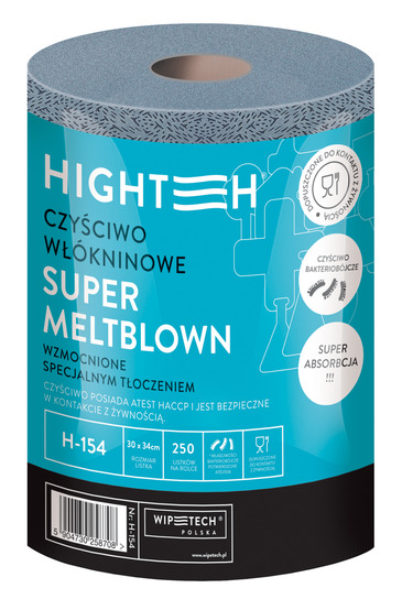 HIGHTECH super absorbent cloth MELTBLOWN (roll of 250 sheets)