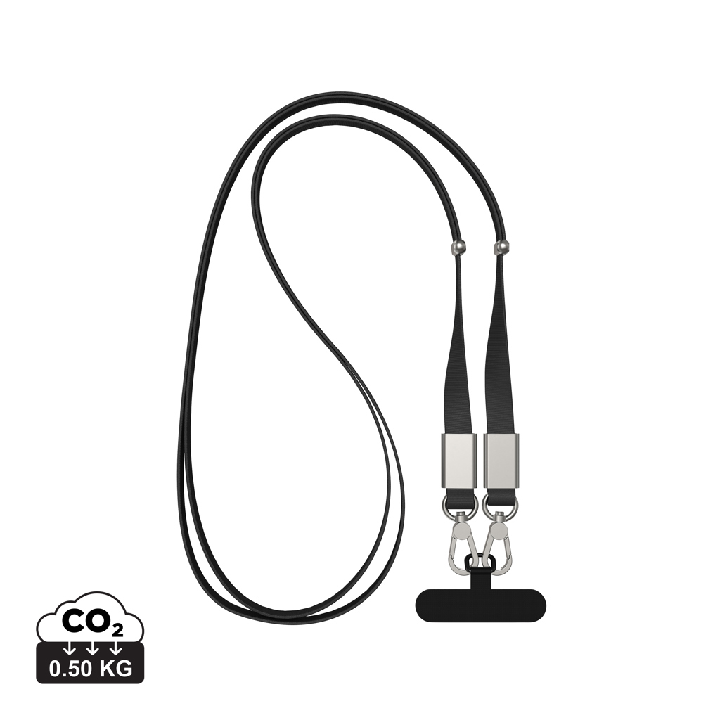 Nivo RCS recycled PET Crossbody lanyard