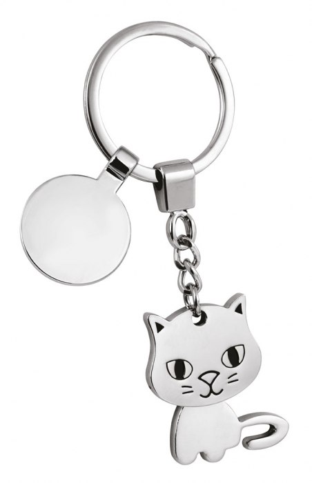 KEY CHAIN CAT TWISTED/COIN-NO BOX