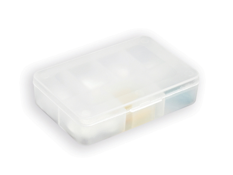 PILLIN plastic medicine box, 7 compartments, White
