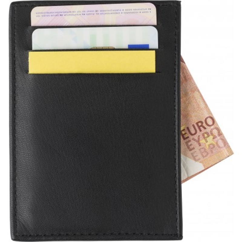 Split leather RFID (anti skimming) credit card wall