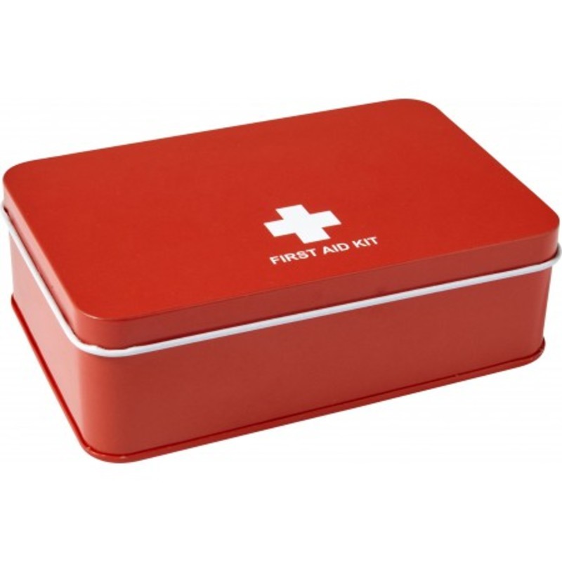 15 Piece first-aid kit in a metal tin