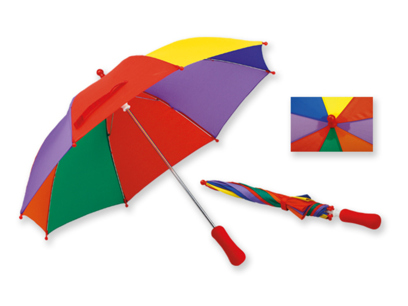 BAMBI children umbrella with manual opening, 8 panels, Assorted