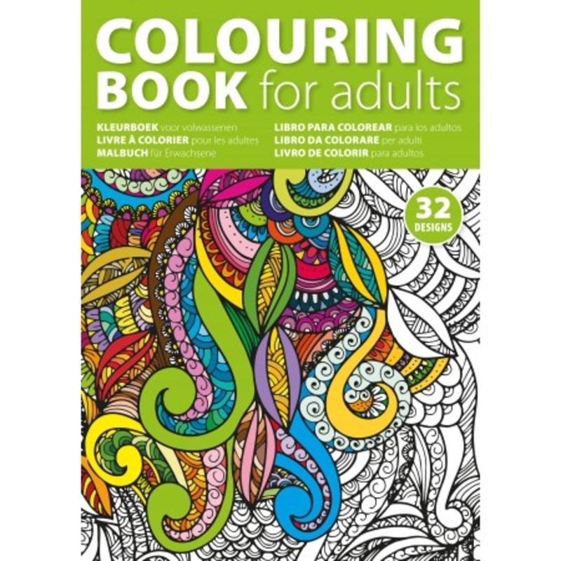 A4 Adult's colouring book.