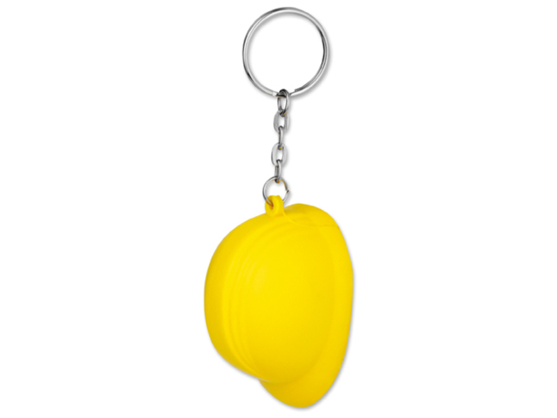 HELMET keyring - antistress, Yellow