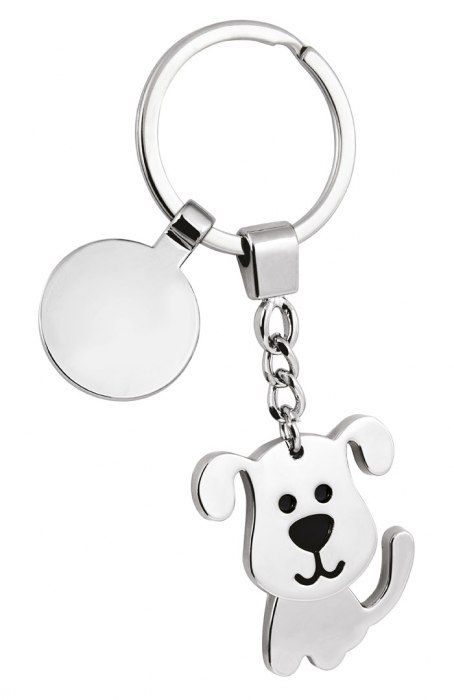 KEY CHAIN LITTLE DOG TWISTED/COIN