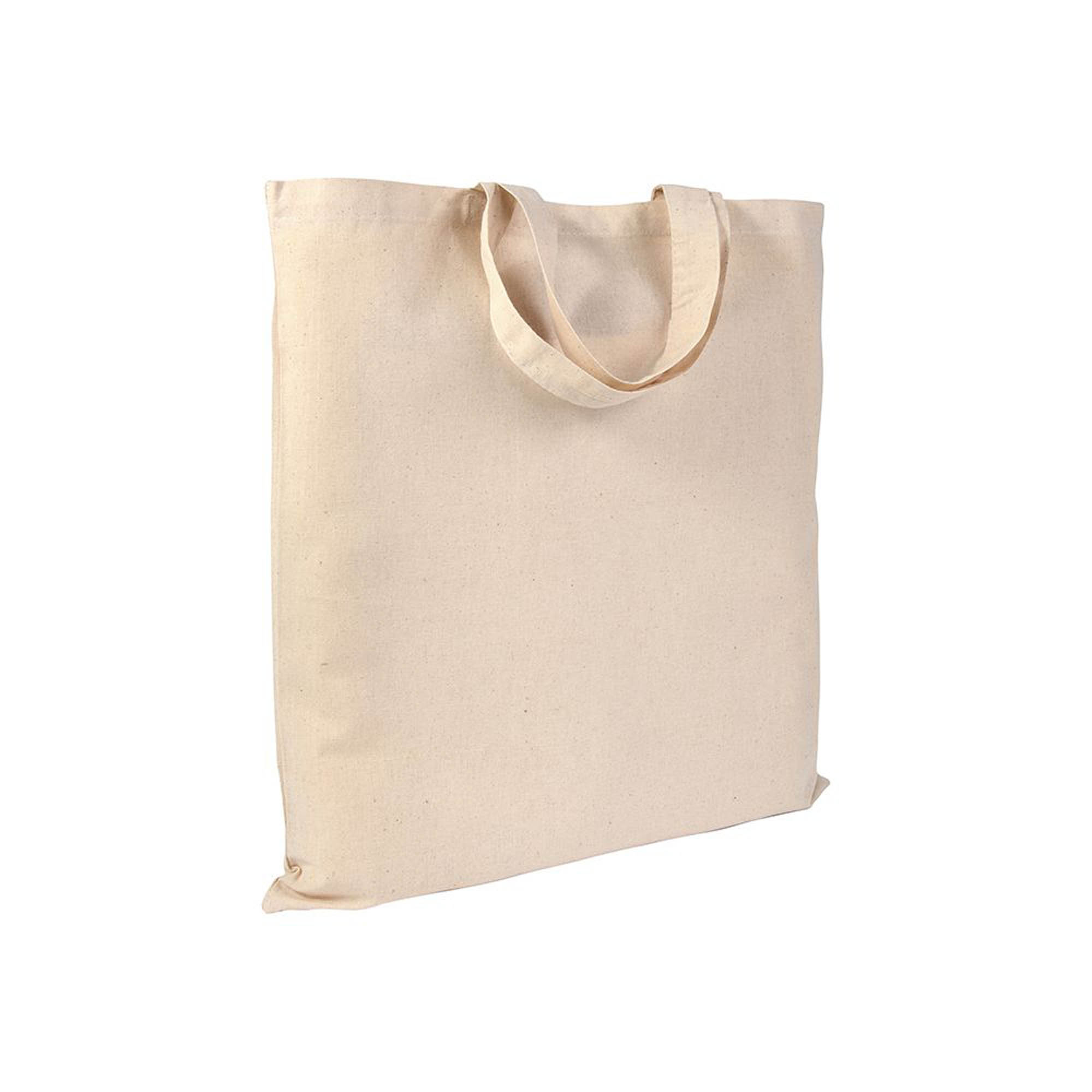 135 g/m2 cotton shopping bag, short handles Natural