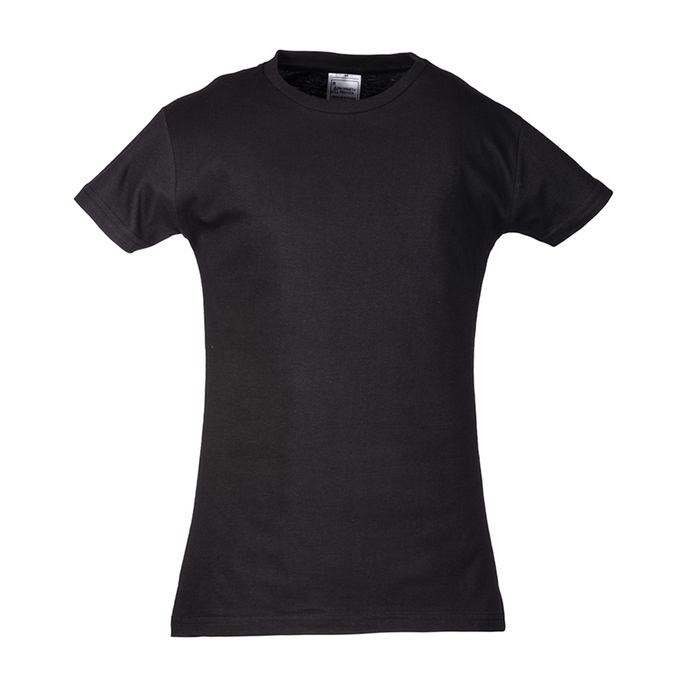 Women s T-shirt (sizes S-XXL), 100% combed 145 g/m2 cotton Black L