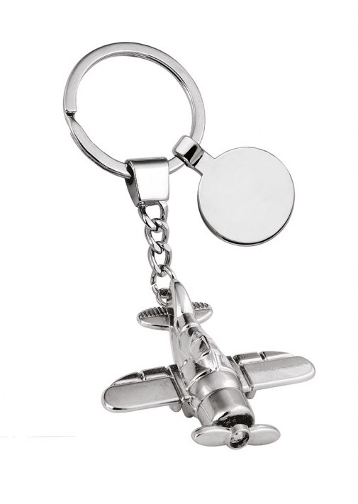 AIRCRAFT KEYCHAIN WITH TOKEN