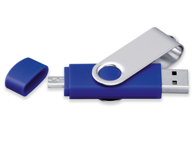 USB FLASH 45 metal USB FLASH 8 GB supporting interface 2.0, Blue