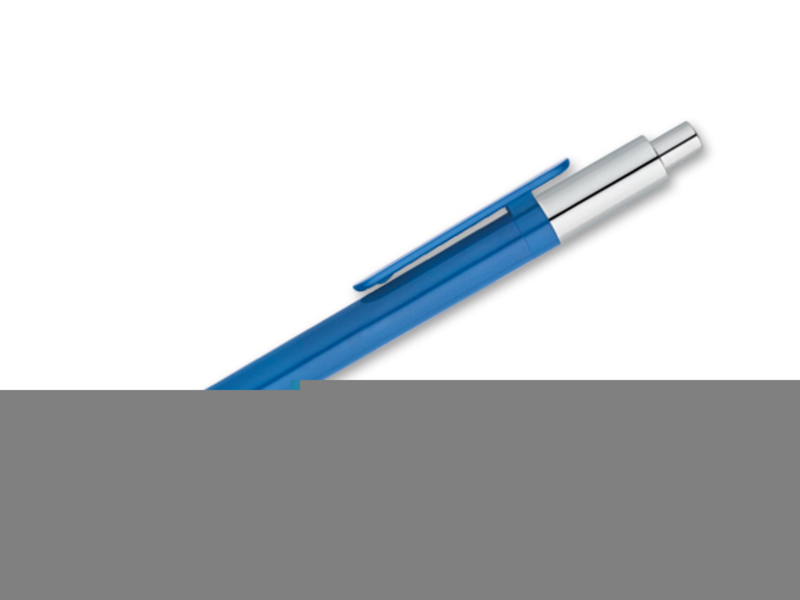 KIWU CHROME plastic ball pen, blue refill, Sky blue