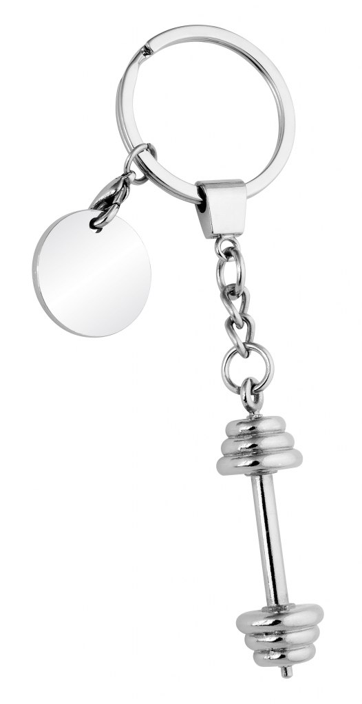KEY CHAIN GYM DUMBBELL WITH TOKEN