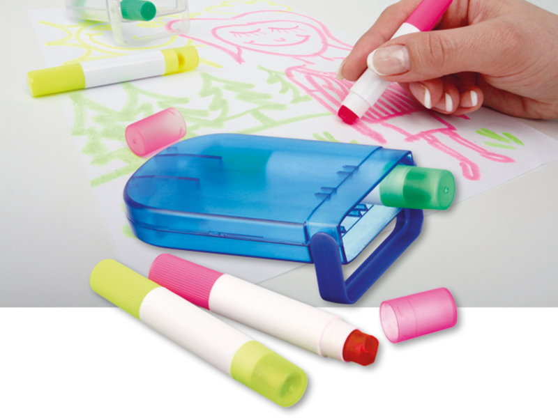 GELIX set of gel wax crayons, 3pcs, Blue